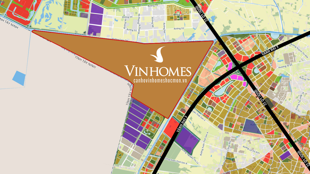 Trang chủ 18 Vị trí dự án vinhomes Hóc Môn