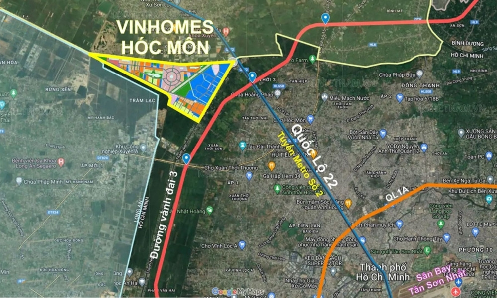 Metro số 2 Bến Thành - Tham Lương và cú hích hạ tầng cho Vinhomes Hóc Môn