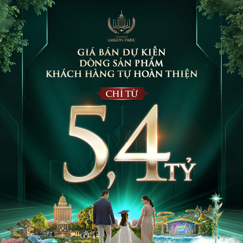 Trang chủ 16 5,4 tỷ nhà phố vinhomes saigon park